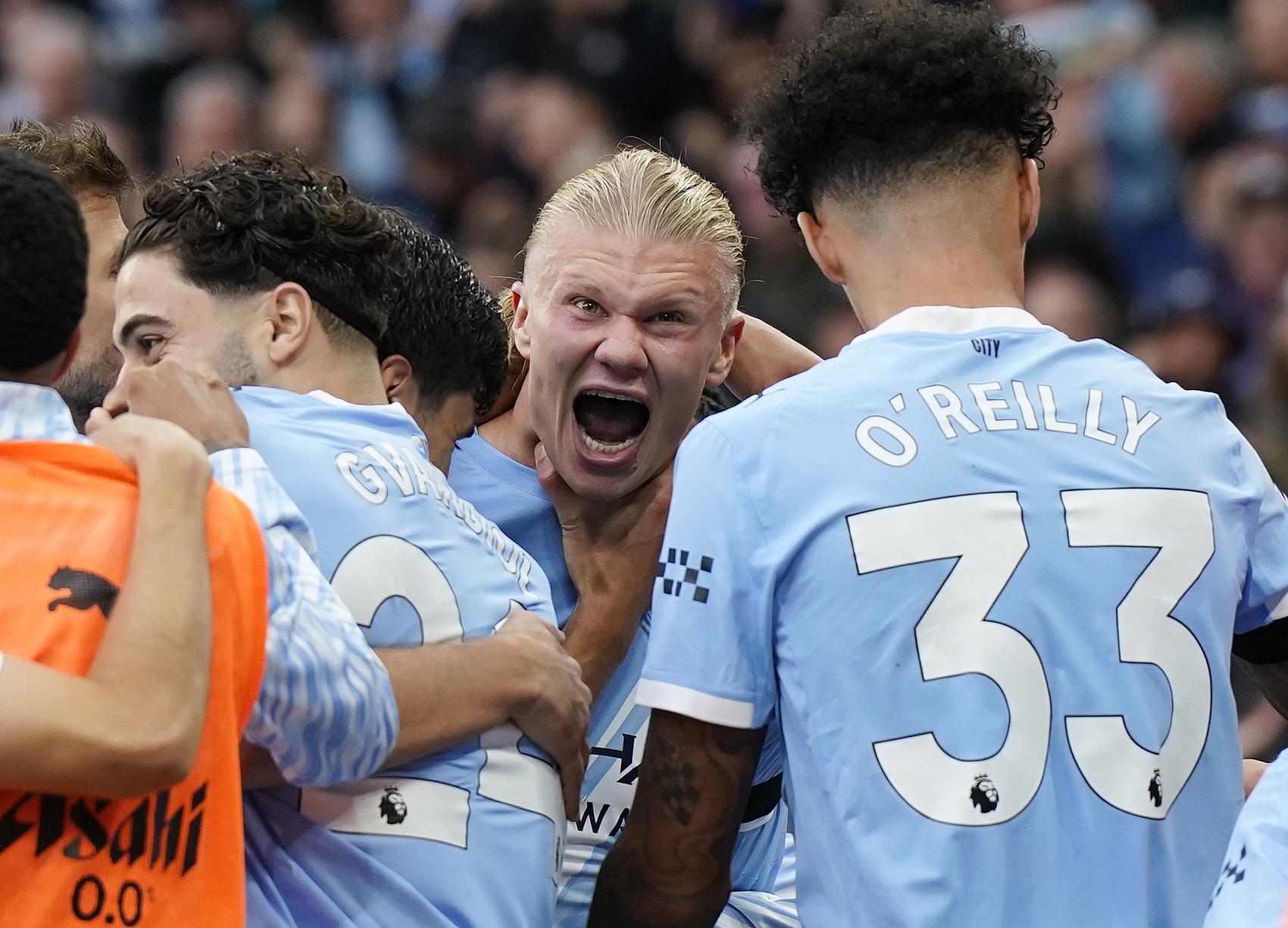 哈兰德攻入, 走出联赛两 哈兰德攻入, 走出联赛两